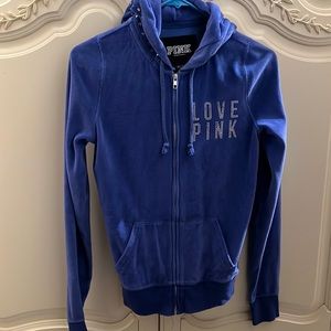 PINK velour sweatshirt